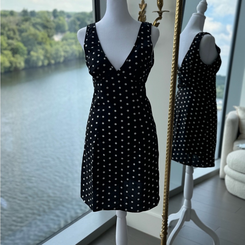 Polka dot mini dress